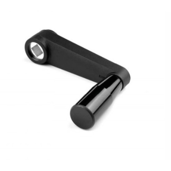 MV/100-TM G100 forgatókar, 12x12mm négyszög furat, forgó markolat.