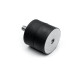Hengeres rezgéscsillapító, M10 külső menettel, 50x20mm, 154kg max. terhelé