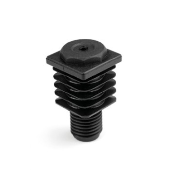 Állítható láb 35x35mm-es zártszelvényhez, M22 menettel. 1,5-2mm falvastagsághoz.