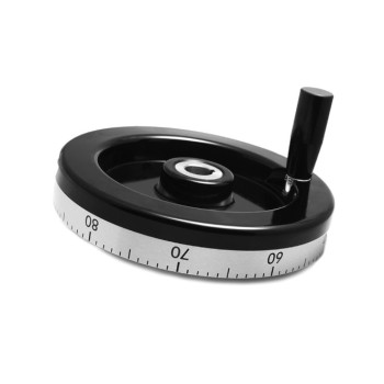 VPRAG/200 MR D200 skálázott kézikerék, d20 furat, Duroplast.