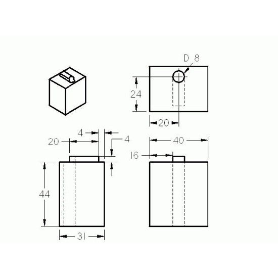 Alapelem - 40x31 - Pa