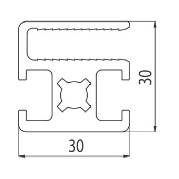 Aluprofil - 30x30