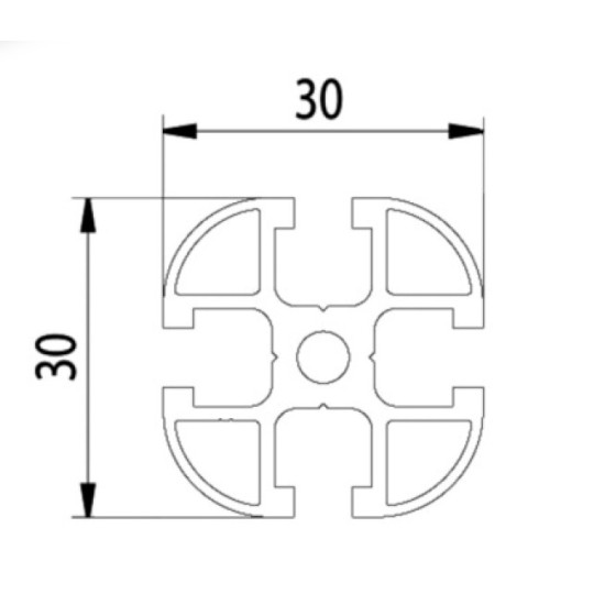 Aluprofil - 30x30