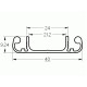 Aluprofil - 40 Kábelcsatorna profil fedél