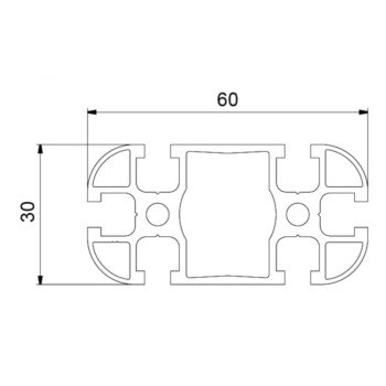 Aluprofil - 60x30