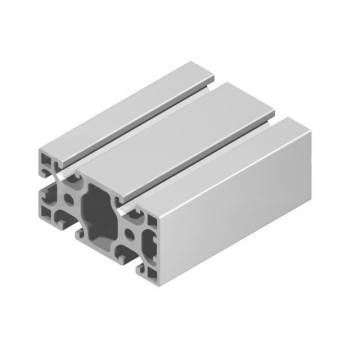 Aluprofil - 80x40 - Egy oldalon zárt  (40) - X típus
