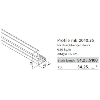 Aluprofil mk 2040.25 - Utolsó darabok!!