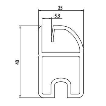 Aluprofil - Profil 25