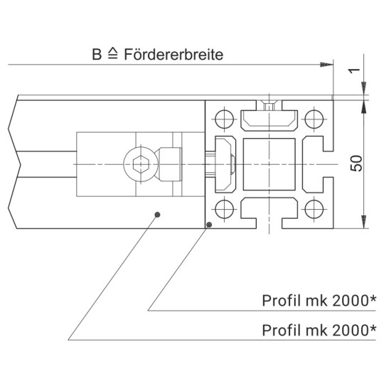 GUF-P 2000 - Hevederes szállítószalag