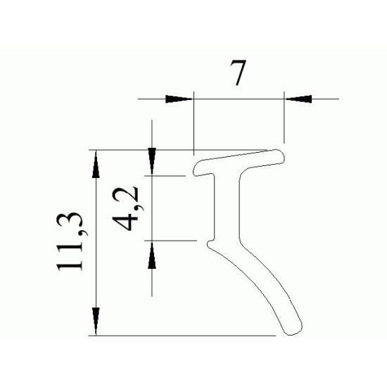 Gumikéder - TPE - 4/6 - Fekete