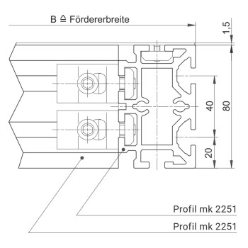 GUF-P 2041 - Hevederes szállítószalag