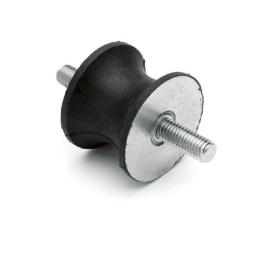 Homorú rezgéscsillapító, M8x20-as külső menettel, 40x30x19mm, 15kg terhelés.