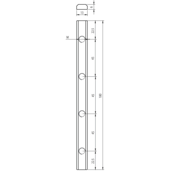 Horonyanya 4xM8 L=180mm