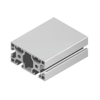 Aluprofil - 80x40 - Egy oldalon zárt  (80) - X típus