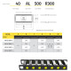 IRK40 Energialánc - 40x250 - R150 - Aluminíum - nyitható