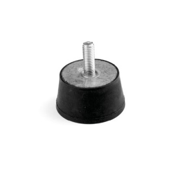 Kúpos rezgéscsillapító, M8x23-as külső menettel, D50/40x25mm, 150kg terhelés.