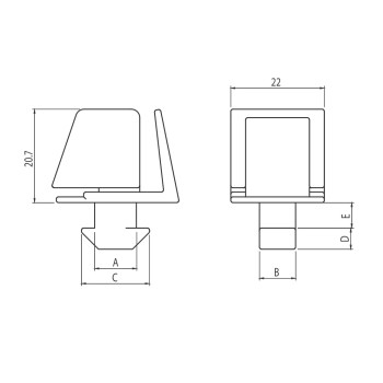 Paneltartó - kblock-2