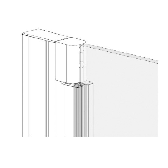 Paneltartó - PVC - Szürke - 8