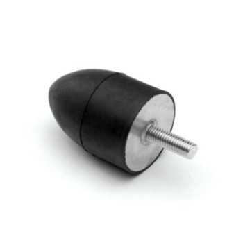 Parabolikus rezgéscsillapító, M8x23-as külső menettel, 40x30mm, 75kg terhelés.