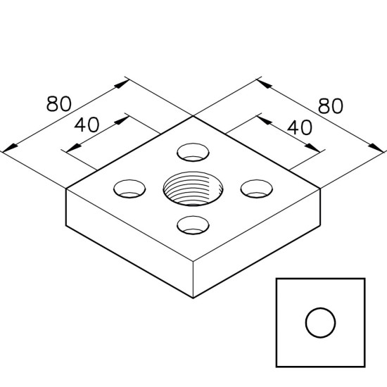 Pneumatikai csatlakozó rögzítő - G1/2"