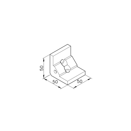Sarokelem - B50 - 50 x 50 x 50
