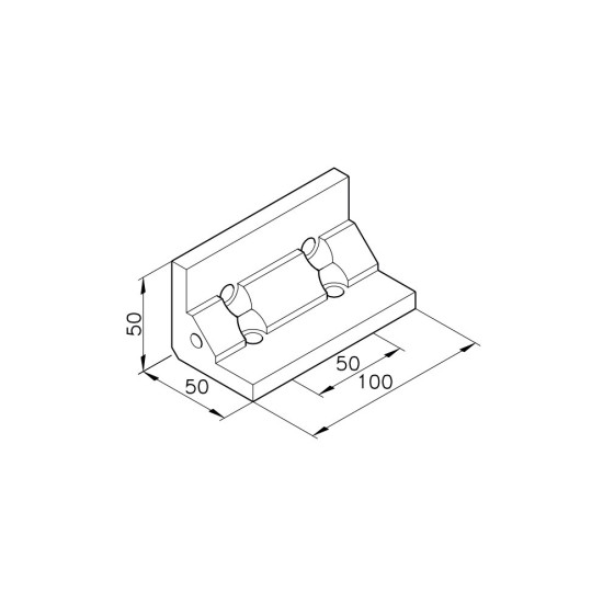 Sarokelem - B100 - 50 x 50 x 100