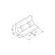Sarokelem - B100 - 50 x 50 x 100