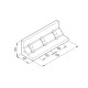 Sarokelem - B150 - 50 x 50 x 150