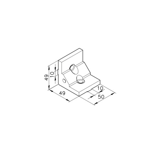 Sarokelem - B50S3 - 9 x 49 x 50