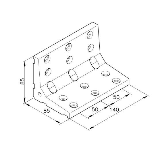 Sarokelem - C140/2 - 85 x 85 x 140