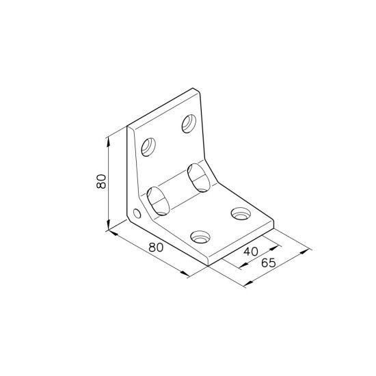 Sarokelem - G65 - 80x80x65