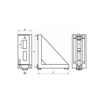 Sarokelem - 40x20 - Alu