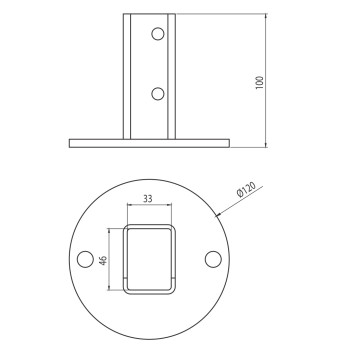 Talp - 45x32 - RAL7040