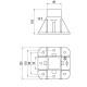 Talp - 50x50-es Aluprofilhoz