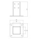 Talp - 80x80 - RAL7040 - Univerzális