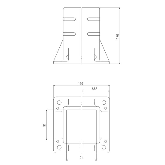 Talp - 90x90 - Alu - Univerzális