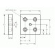 Talplemez -  80x80 - M10 - Alu