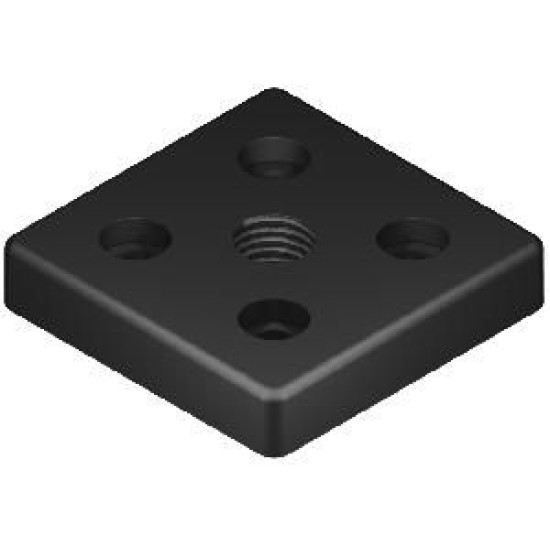Talplemez -  80x80 - M20 - Fekete