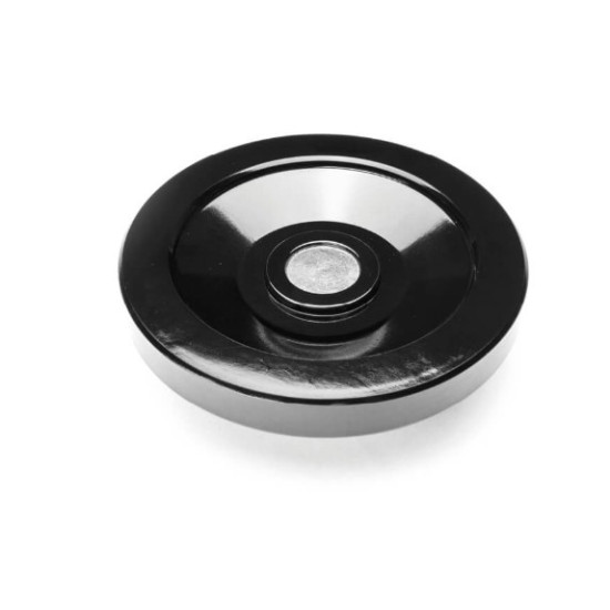 VPRAX D100 teli kézikerék, d4 furat, INOX agy, markolat nélkül.