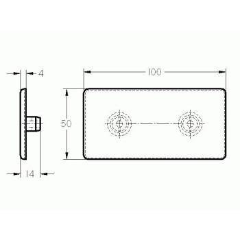 Zárókupak - 100x50 - Fekete