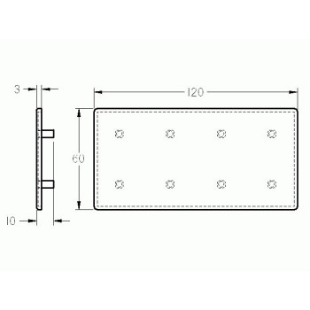 Zárókupak - 120x60 - Fekete