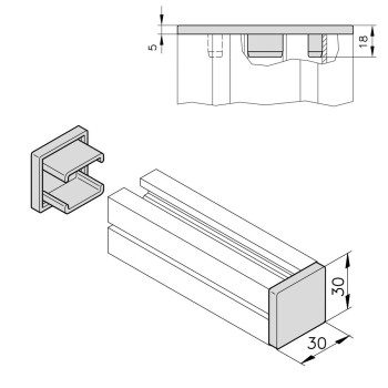 Zárókupak - 30x30