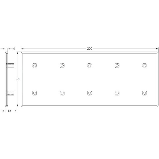 Zárókupak - 200x80 - Szürke