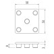 Zárókupak - 50x50 - Fekete - V2