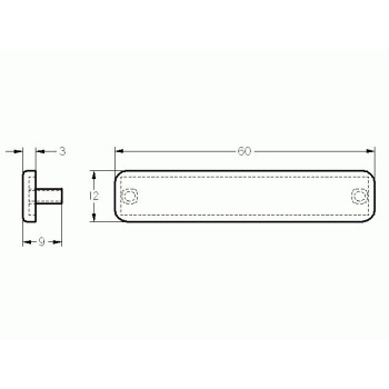 Zárókupak - 60x12 - Fekete