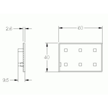 Zárókupak - 60x40 - Fekete