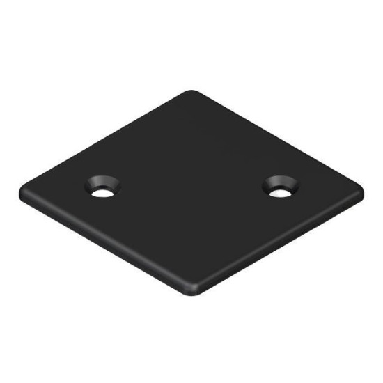 Zárókupak - 80x80 - Zn - Fekete