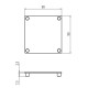 Zárókupak - 90x90 - Szürke -V2