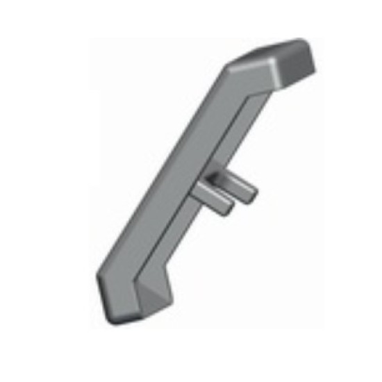Zárókupak sarokelemekhez - 45x45 - Fekete - V2