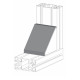 Zárókupak sarokelemhez - 86x86 - Fekete